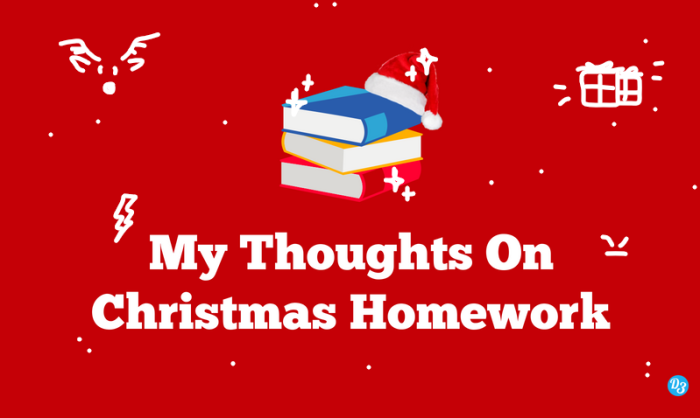 My Thoughts On Christmas Homework